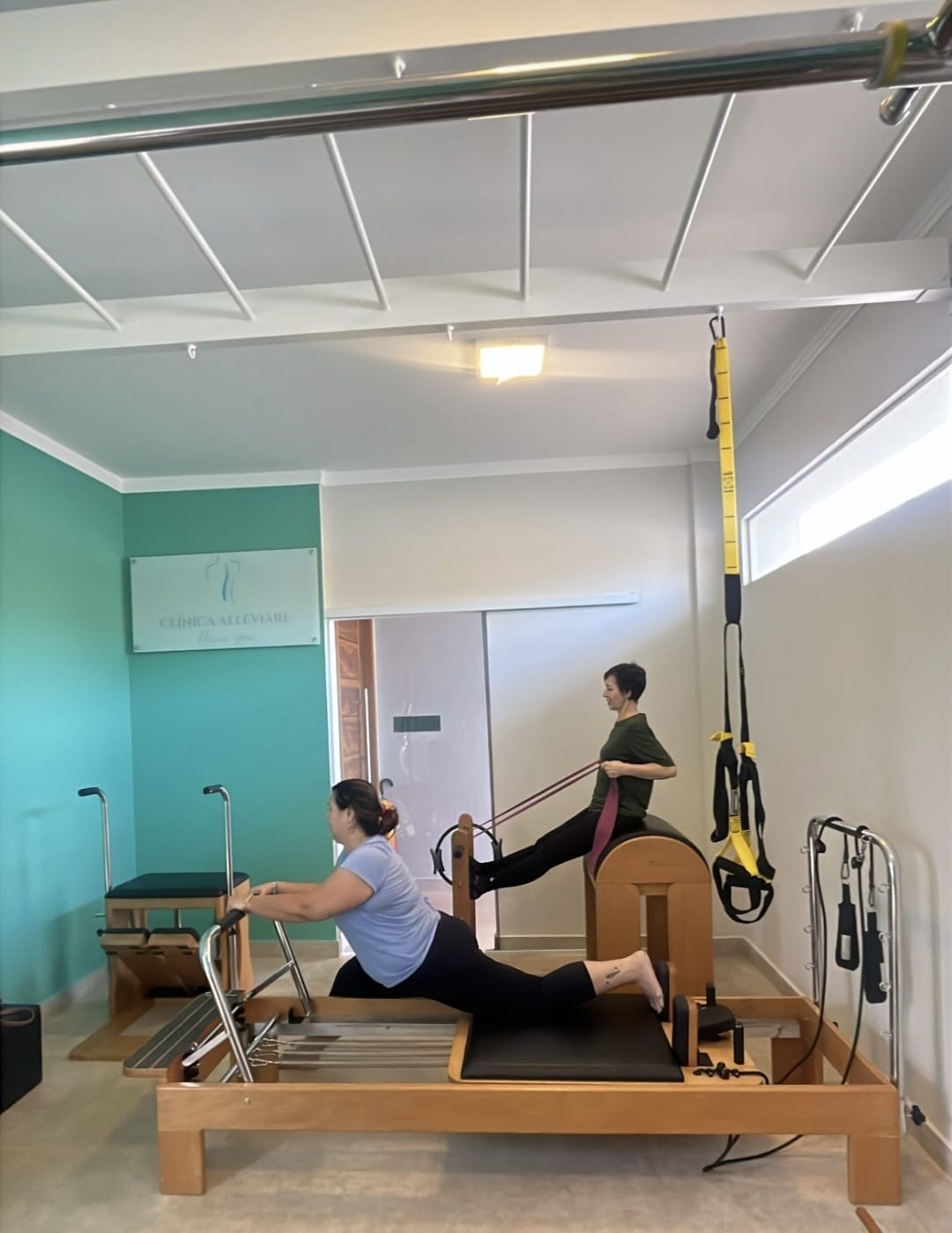 Estúdio de Pilates com aparelhos profissionais